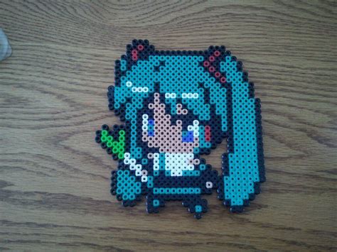 Hatsune Miku Perler Bead Sprite Perler Bead Art Perler