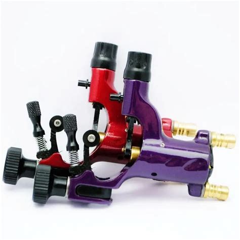 Pro 2pcs Mixed Red Purple Dragonfly Rotary Motor Tattoo Machine For