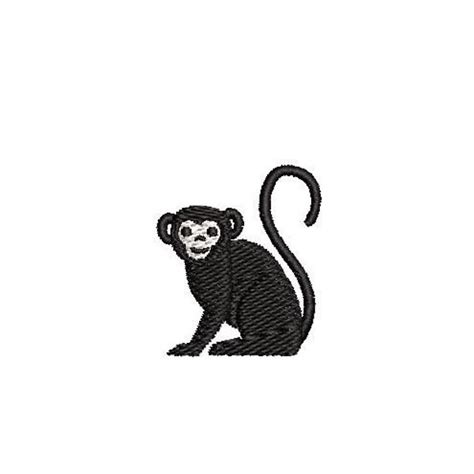 Monkey Embroidery - Etsy