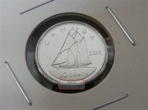 2010 Ms Unc Canadian Canada Bluenose Dime Ten 10 Cent