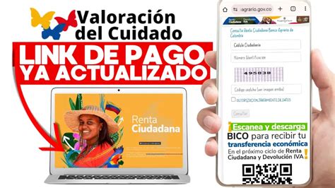 Consulta Pago De Valoraci N Del Cuidado Renta Ciudadana Link Del