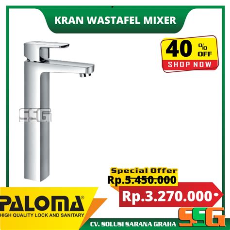 Jual Paloma Fcp Keran Mixer Wastafel Cuci Tangan Panas Dingin Kran