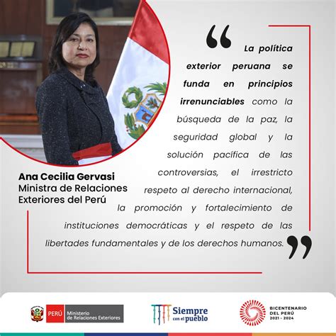 Canciller A Per On Twitter En Su Presentaci N Como Ministra De