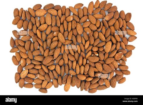 Almonds Background Isolated Stock Photo Alamy