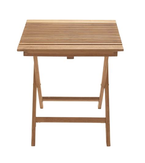 Decmode Traditional 30 x 28 Inch Brown Wooden Folding Table - Walmart ...