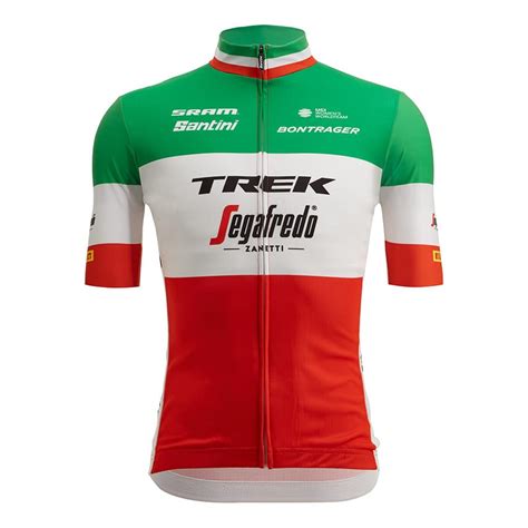 Maillot Trek Segafredo Italian Champion Fan Line Manche Courte