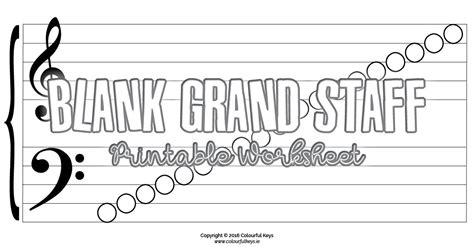 Grand Staff Blank Notes Worksheet For Note Naming Practice