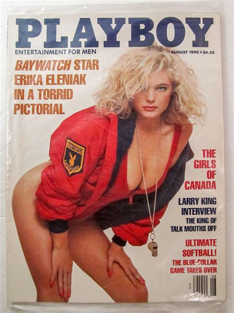 Mavin August 1990 PLAYBOY MAGAZINE Baywatch Star Erika Eleniak NEW