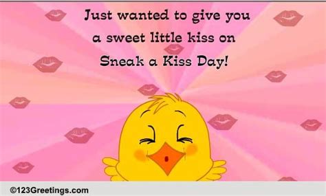 Sneak A Kiss Day Cards Free Sneak A Kiss Day Ecards Greeting Cards