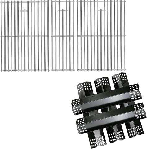 Uniflasy Cooking Grates Heat Plate For Nexgrill 720 0882a Evolution Infrared Plus 5