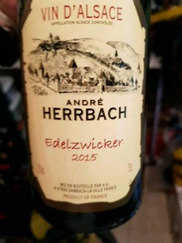 Andre Herrbach Edelzwicker Vivino US