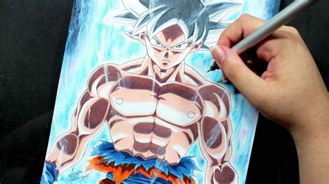 Speed Drawing Goku Ultra Instinct Dragon Ball Super Youtube Goku Porn