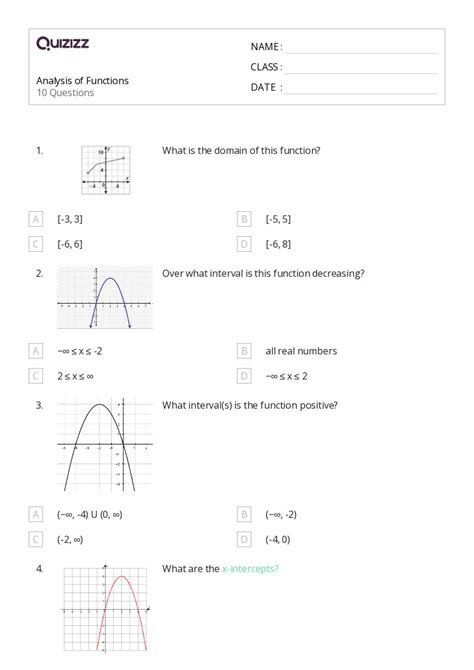 50 Derivatives Of Trigonometric Functions Worksheets For 10th Class On