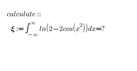 Calculate Ln 2 2cos X 2 Dx Tinku Tara