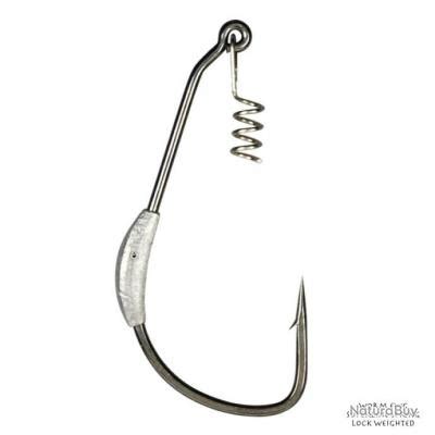 Hameçon Texan Plombé Gamakatsu Worm EWG Superline Spring Lock Weighted