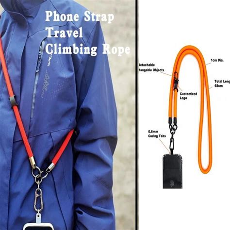 Adjustable Phone Lanyard Detachable Neck Cord Universal Crossbody Strap