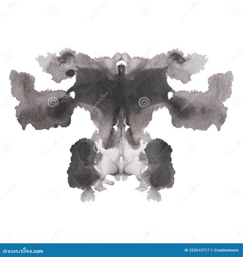 Rorschach Watercolor Inkblot Test Black Watercolor Rorschach Symbol