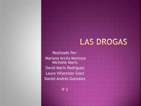 Ppt Las Drogas Powerpoint Presentation Free Download Id 5179873