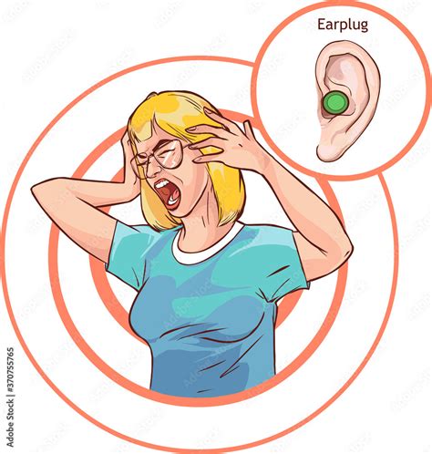 Vector Protect You Ears And Hearing Health Infographic Diagram Stock