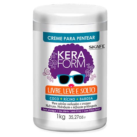 Creme Para Pentear Keraform Livre Leve E Solto Kg Skafe Cosm Ticos