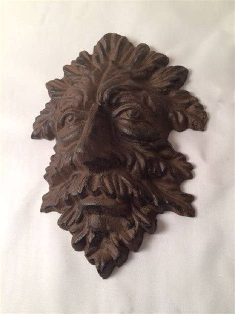 Pin By Nanook S Ebay Store On Cast Iron Leaf Man Wall Hanger