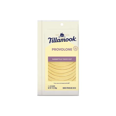 Tillamook Smoked Provolone Cheese Slices 7 Oz Alpenrose Home Delivery