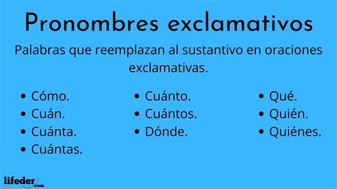 Pronombres Exclamativos Tipos Y Oraciones Con Ejemplos