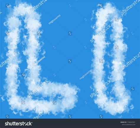 Cloud Letters Clouds Clipart Cloud Alphabats Stock Illustration ...