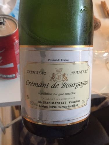 Jean Manciat Crémant de Bourgogne Vivino US