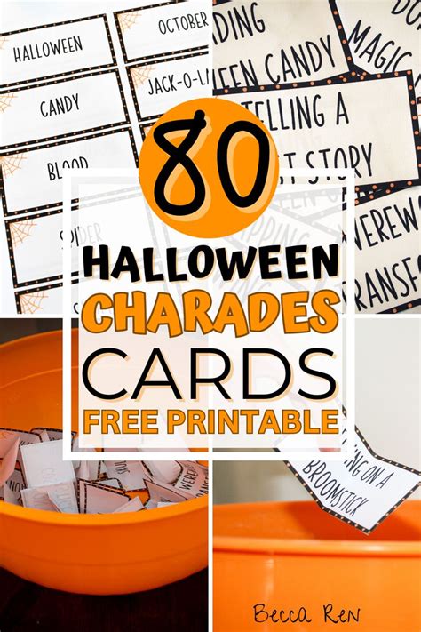 Halloween Charades Halloween Work Party Free Halloween Games