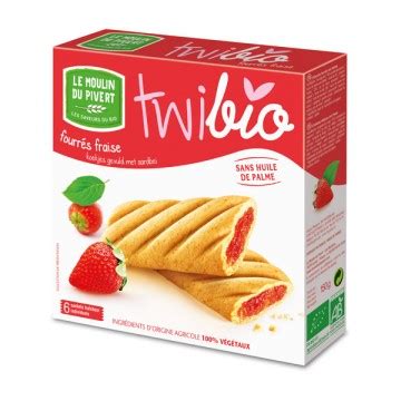 MOULIN DU PIVERT TWIBIO FRAISE BTE 6 150G