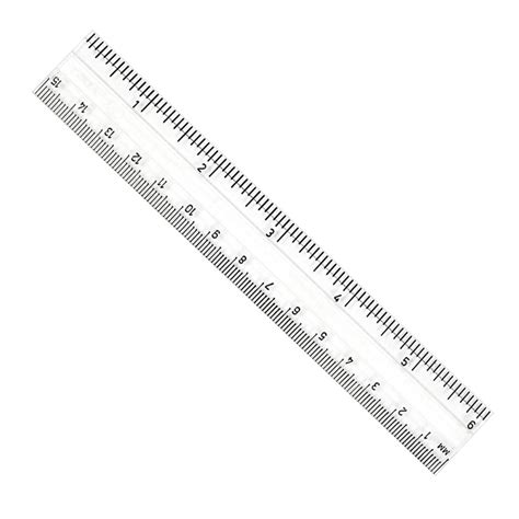 Clear Plastic 6In Ruler Inches / Metric - CHL80610 | Charles Leonard ...