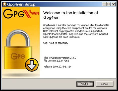 Filegnupg Gpg4win Install Config Studiosg