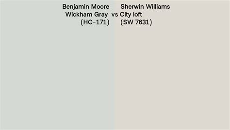 Benjamin Moore Wickham Gray Hc Vs Sherwin Williams City Loft Sw