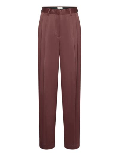 House Of Dagmar Shiny Wide Suit Pant Tailored Trousers Boozt