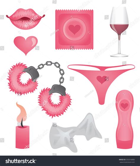 Set Sexy Icons Isolated On White Stock Vector Royalty Free 335316800 Shutterstock