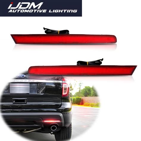 IJDM Luces LED Rojas De Estilo Europeo Para Coche Reflectores De