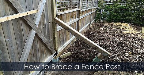 Fence Post Bracing - How to Strengthen Wood Fence Posts