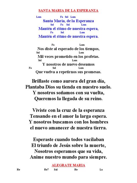 Cantos A Maria Pdf María Madre De Jesús Oración