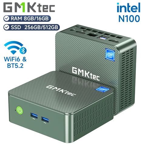 GMKtec G3 Mini PC Intel Alder Lake N100 Windows 11 Pro Mini PC 8 16GB