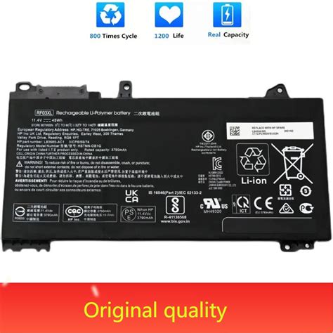 Rf03xl Laptop Battery For Hp Zhan 66 Pro 15 G3 14 G2 Probook 430 440