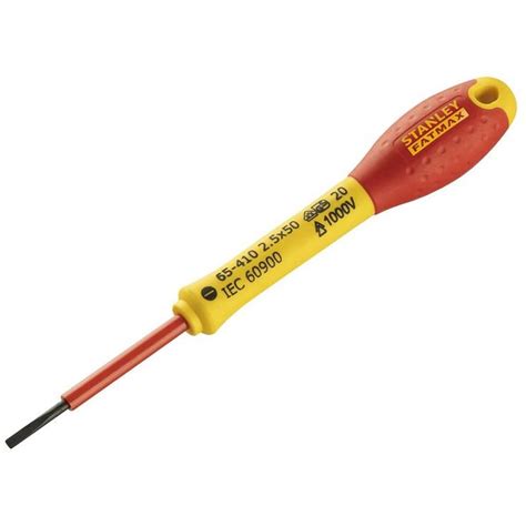 Stanley Fatmax Vde Insulated Screwdriver Parallel Tip X Mm Hss Hire