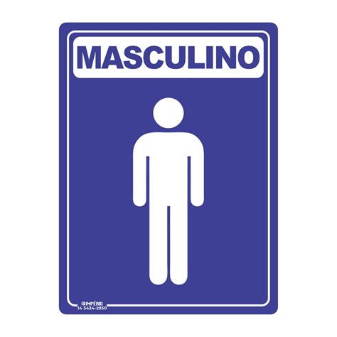 Placa De Sinaliza O Banheiro Masculino