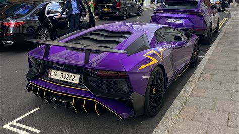 Supercars In London August 2022 Part 2 3x Aventador SV Huarya Chiron