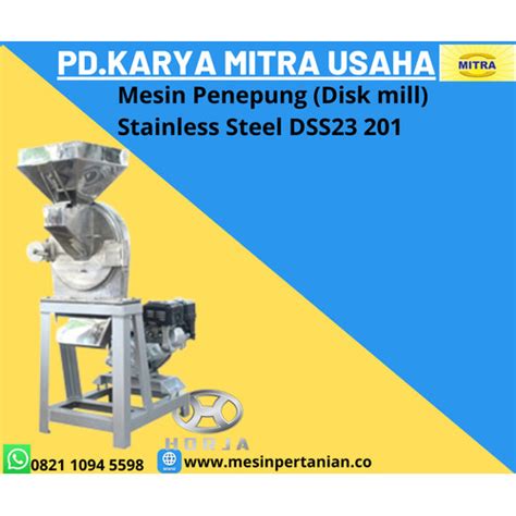 Jual Mesin Penepung Disk Mill Stainless Steel Kapasitas Mesin Kg