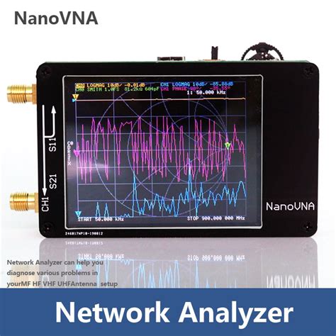 Nanovna Analisador Digital De Rede Vetorial Khz Mhz Tela Sens Vel