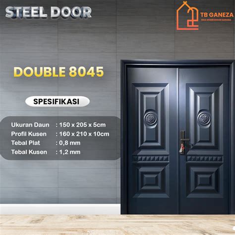 Jual TB GANEZA LUXURY DOUBLE 8045 Pintu Plat Baja Double Kupu