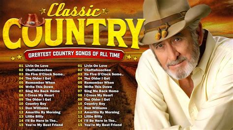 Alan Jackson Kenny Rogers Don Wiliams George Strait Classic Old Country Songs Hits Of All