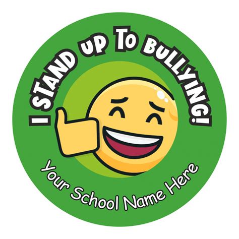 Anti-Bullying 25mm Motto Stickers