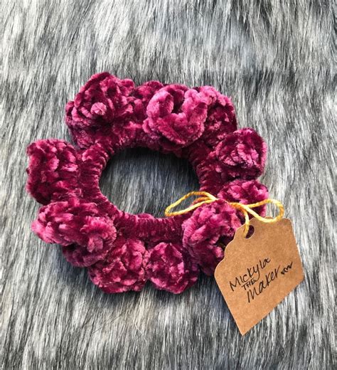 Free Crochet Pattern The Velvet Scrunchie Created Makers